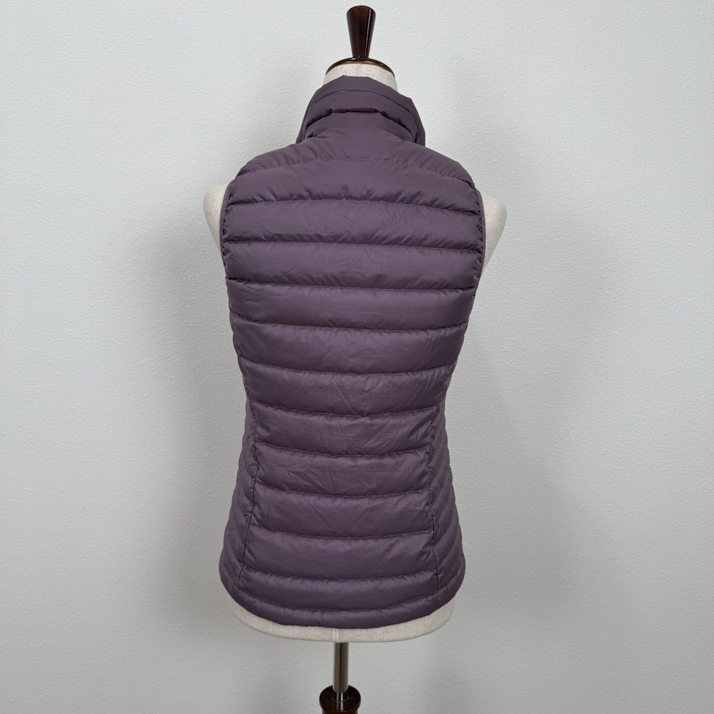 Patagonia‎ Womens Down Vest Size XS Purple Orange Quilted Full Zip Layering Warm - Picture 5 of 16